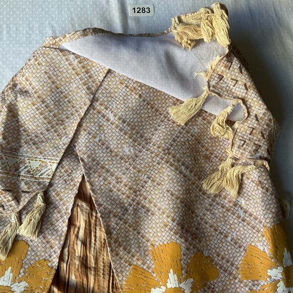 Disney Girl’s Moana Costume Knee-length Floral Skirt size 7/8, Natural Tan Beige - Picture 6 of 9